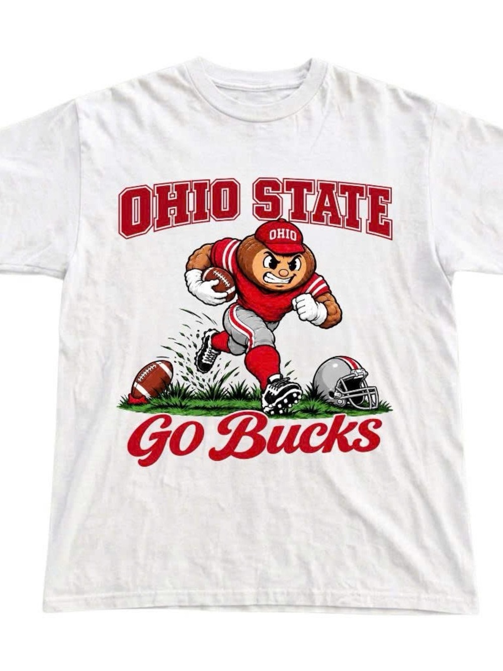Gildan White Shirt Ohio State College Sport Tee